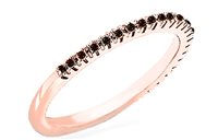 Anello Stevanella Gioielli Donna in Oro rosa Diamante Black AN-900M-7 - AN-900M-7